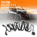 14AWG Blue LED Light Bar Switch Wire Harness for Polaris RZR Ranger (2010–2023)