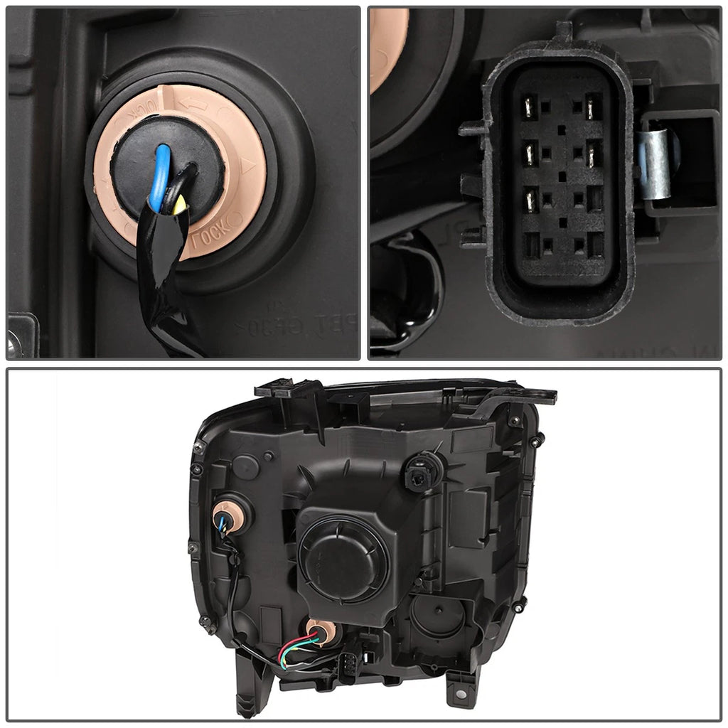 Left Side Projector Headlight for Sierra 1500 2500HD 3500HD (2014–2019) GM2502394