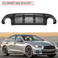 Matte Black Rear Bumper Lip Spoiler for Infiniti Q50 (2014–2017)