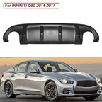 Matte Black Rear Bumper Lip Spoiler for Infiniti Q50 (2014–2017)