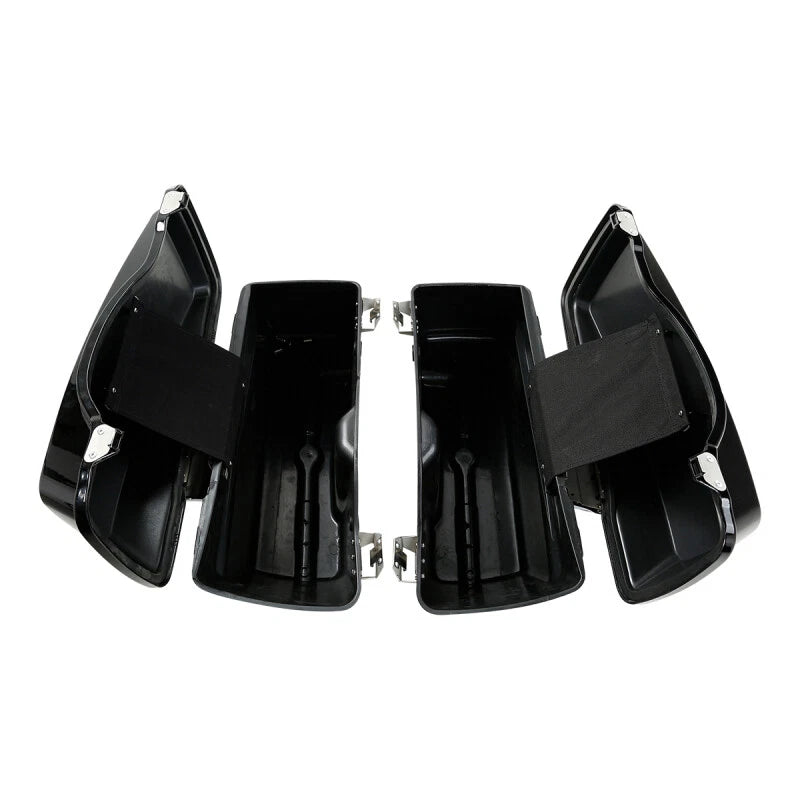 Glossy Hard Saddle Bags with Conversion Brackets for Harley Softail (1986–2013)