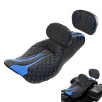 Driver Passenger Seat with Backrest Pad for Harley Electra Road Glide (2009–2023)