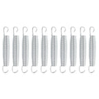 Set of 10 Galvanized Steel Springs for Trampolines