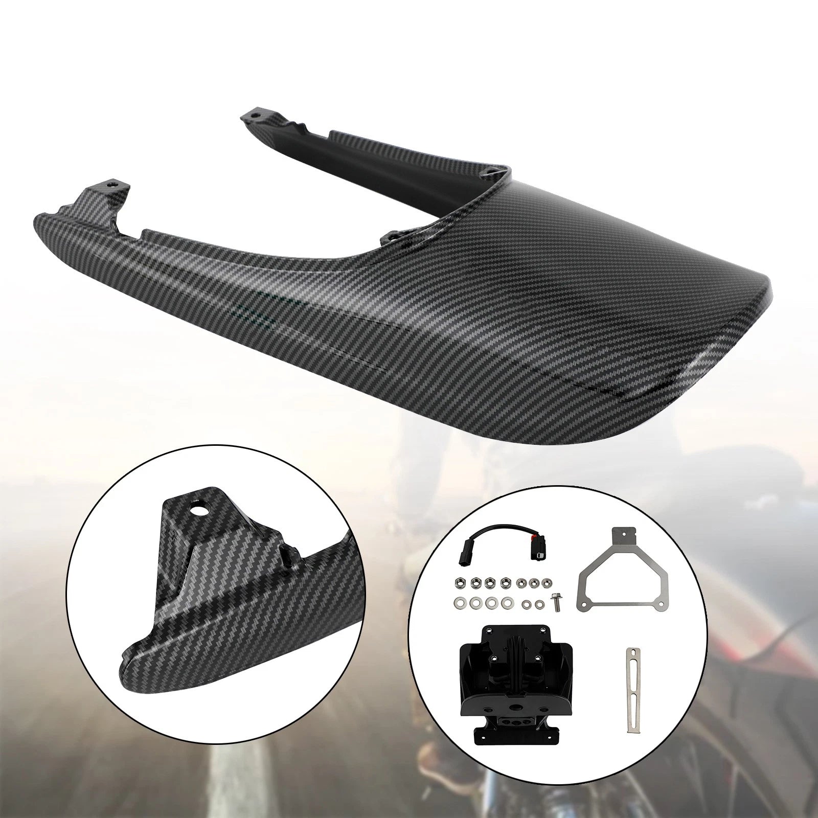 Tail Cowl Fairing + License Plate Bracket for Kawasaki Z900RS (2018–2022)