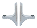 Headlight Brackets Pair for Peterbilt Hood Side L-Shaped Clear Amber LED (—)