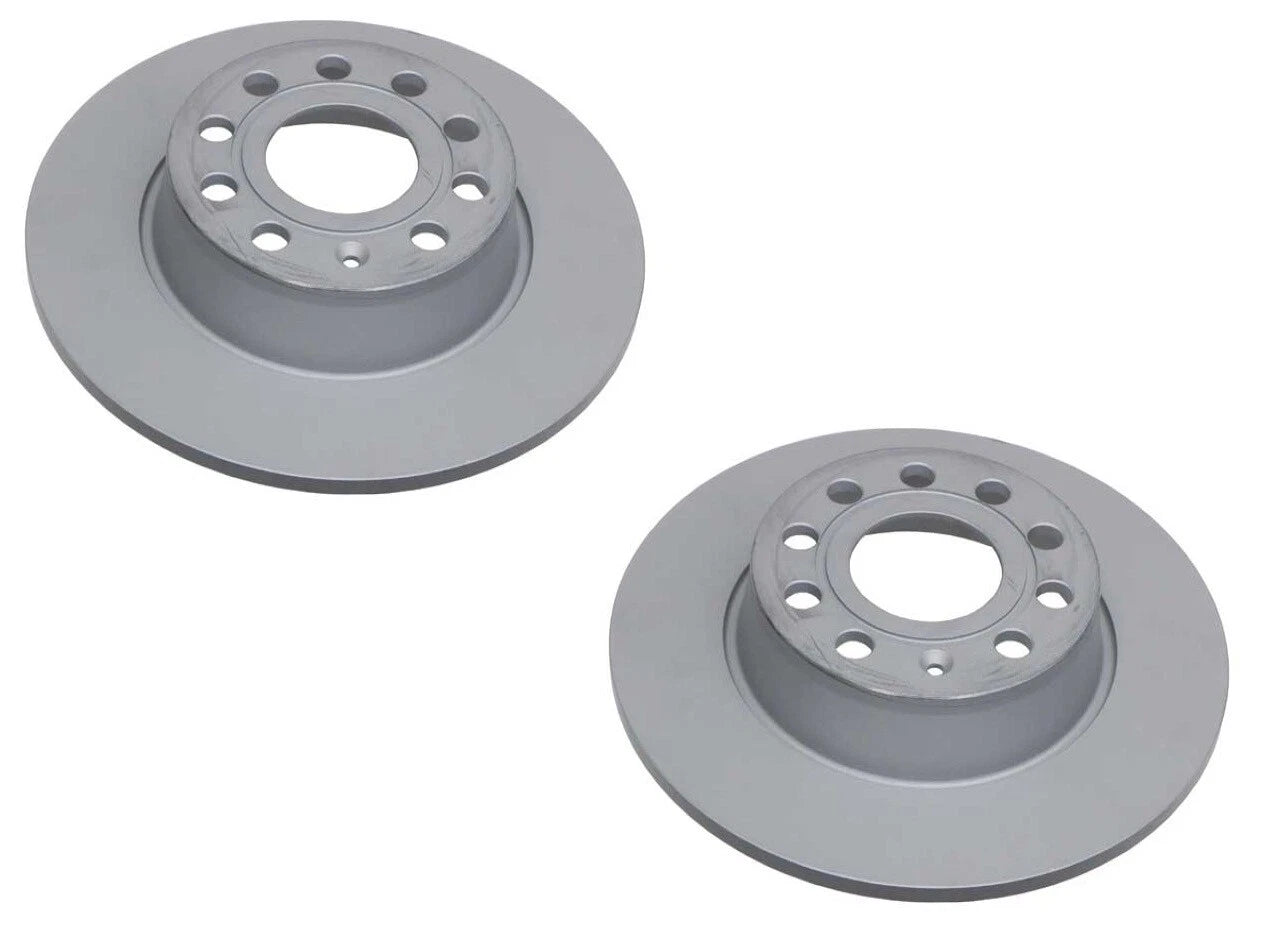 Set of 2 Rear Brake Disc Rotors for Audi A3 Quattro VW GTI Golf
