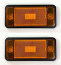 Front Amber LED Side Markers with Low Bezels for Ford Bronco (1970–1977)