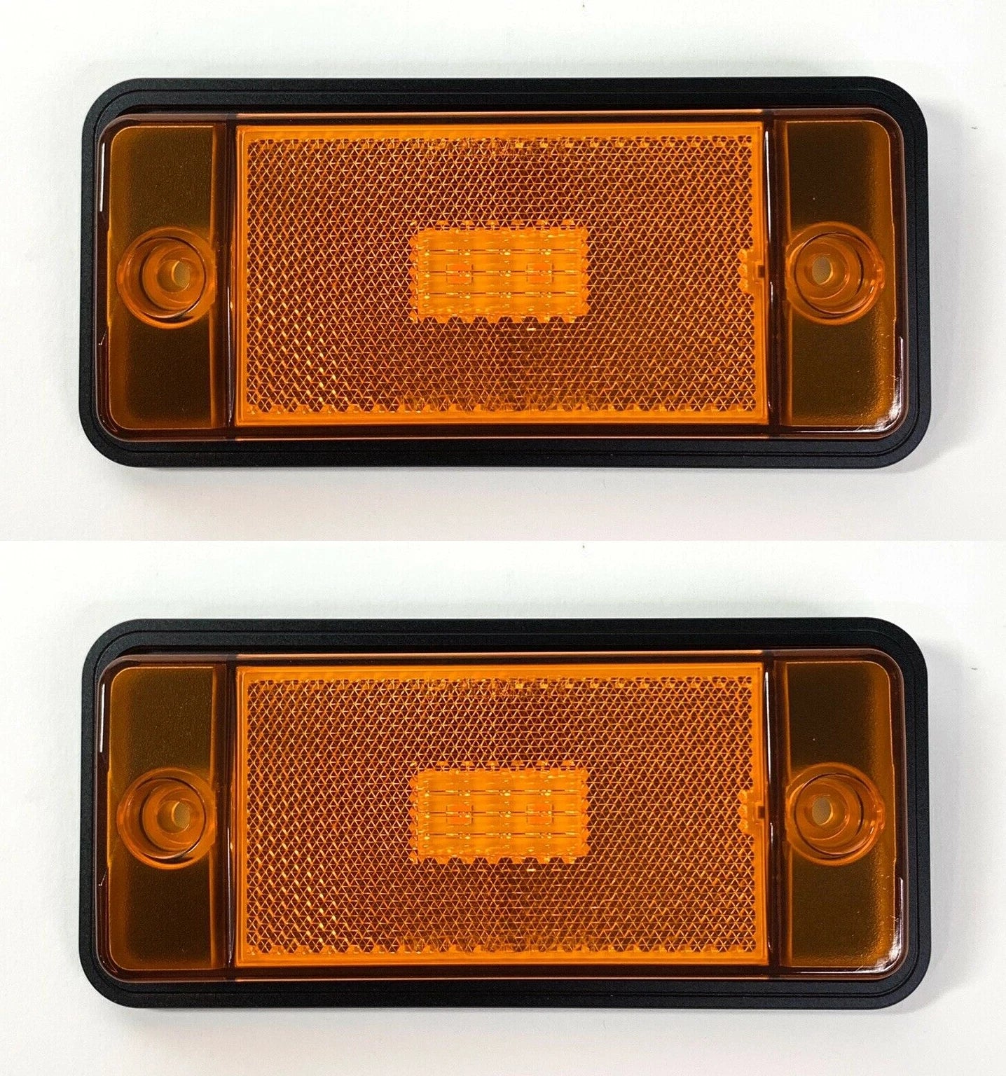 Front Amber LED Side Markers with Low Bezels for Ford Bronco (1970–1977)