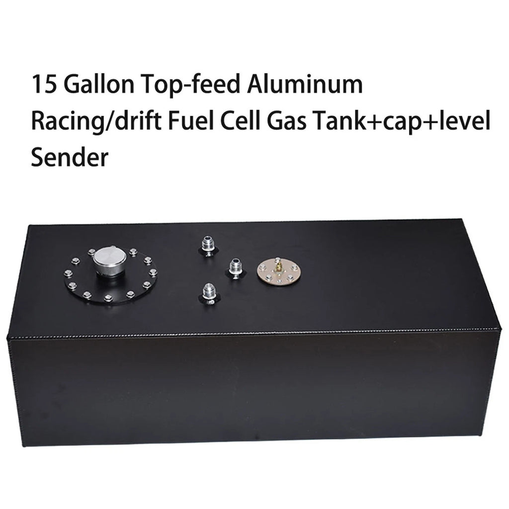 Set of 1 Slim Race Drift Fuel Cell Gas Tank for Universal Applications (60L)