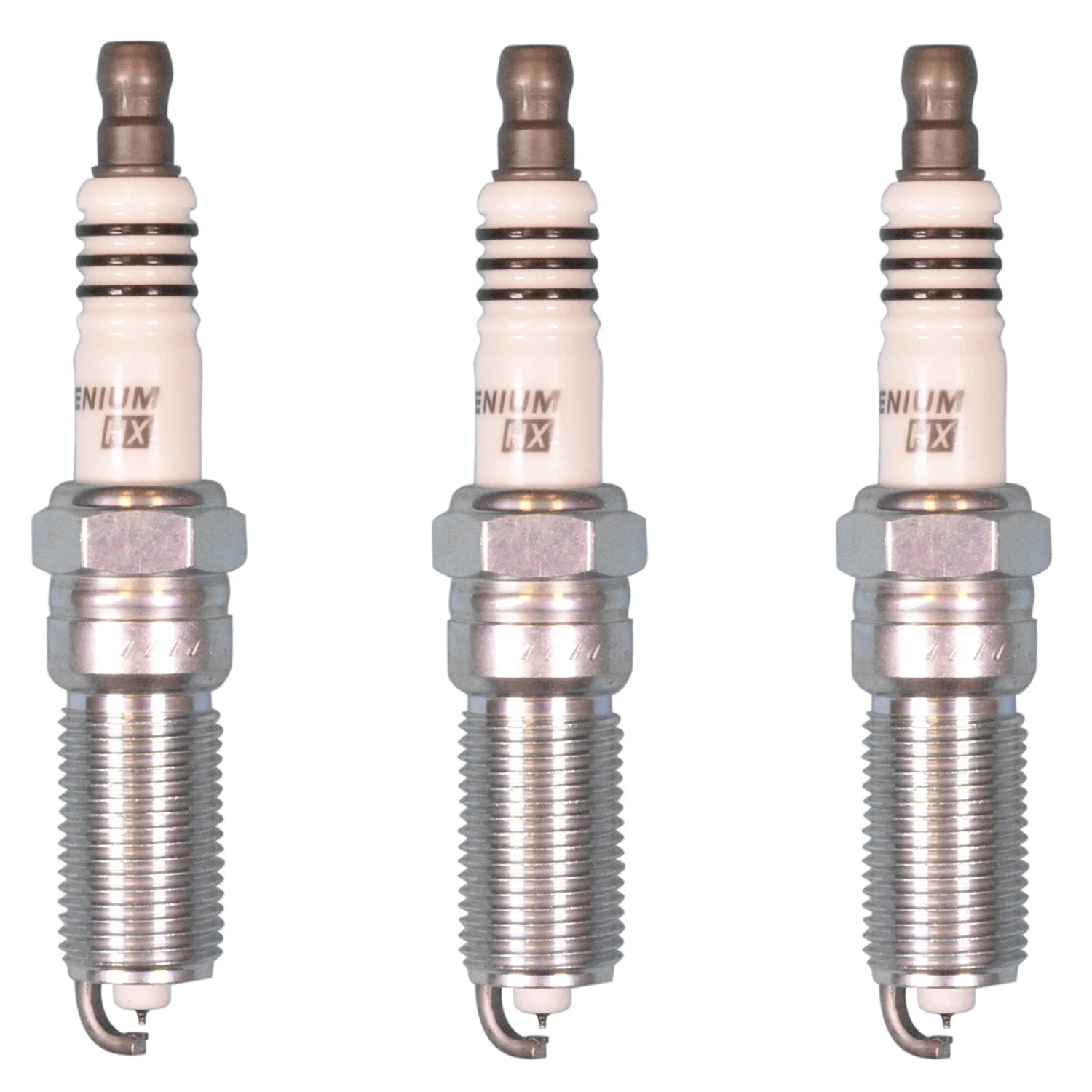 Set of 3 NGK Ruthenium HX Spark Plugs for Ford Escape (L3)
