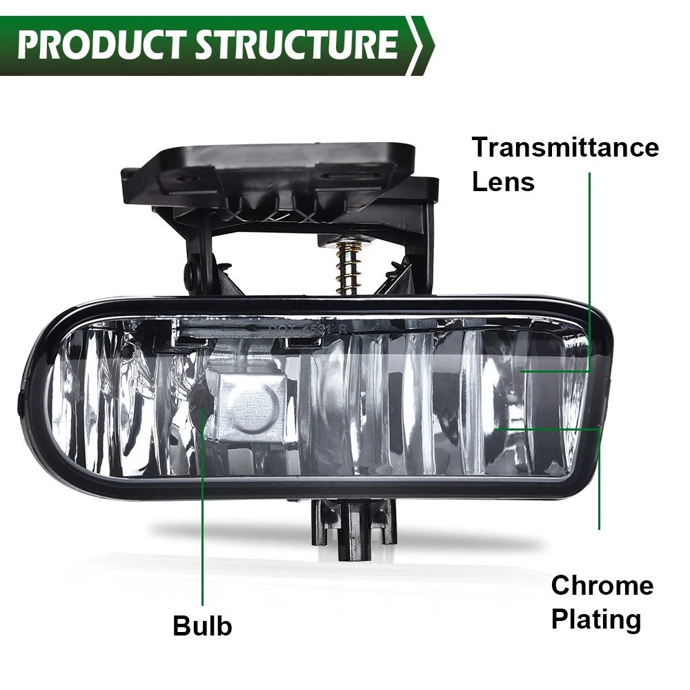 Fog Lights for GMC Sierra/Yukon (1999–2006) - Smoke Lens