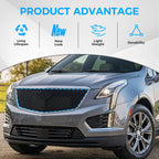 Front Bumper Grille for Cadillac XT5 (2017–2020) Gloss Black