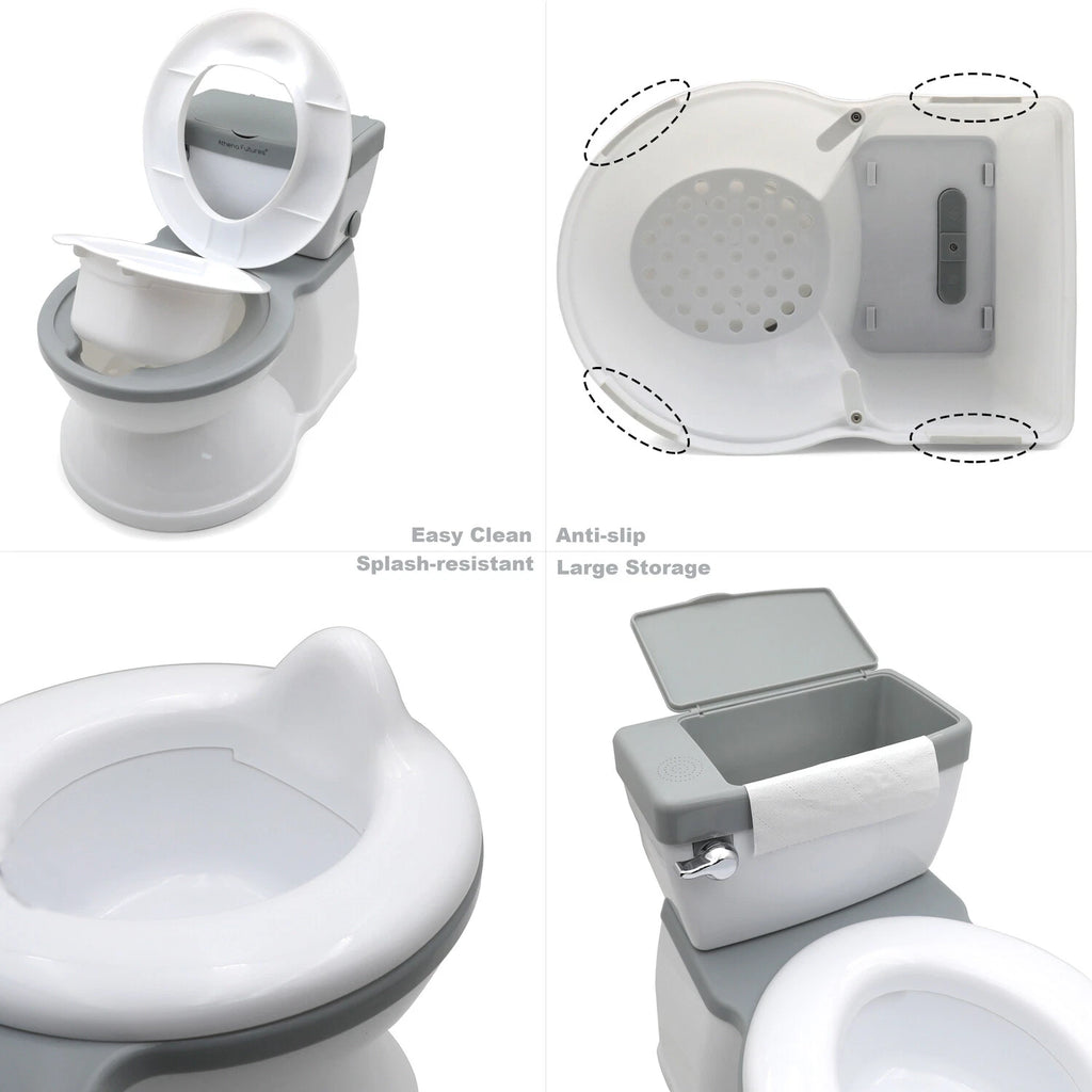 Toddler Potty Training Toilet for Baby Chair Seat (Gray)