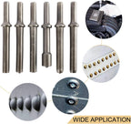 7Pcs Pneumatic Air Rivet Hammer Tool Set with Chisel Bits