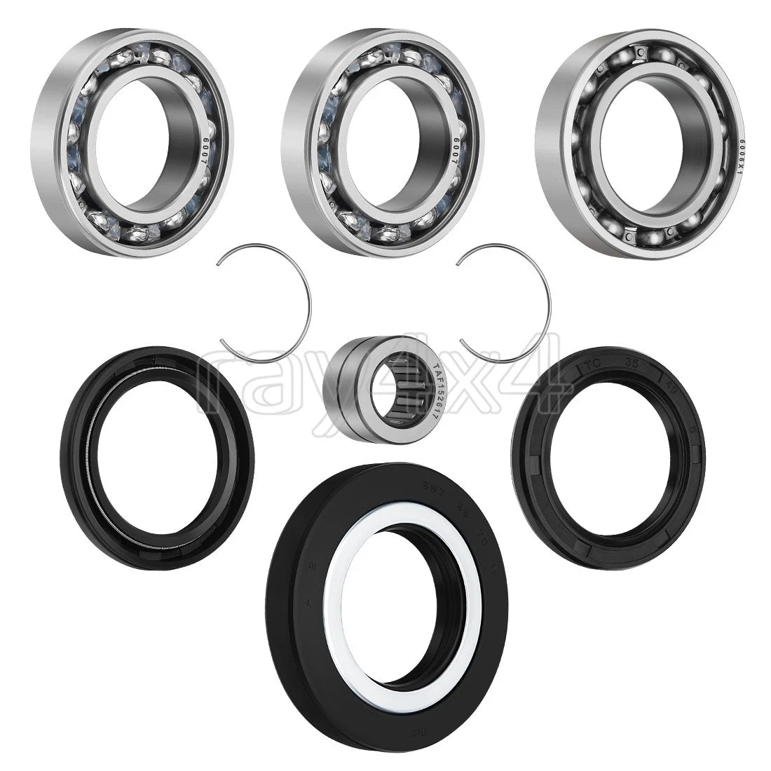 Rear Differential Bearing Seal Kit for Honda Foreman 500 520 4x4 (2012–2020)