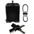 Radiator & 4 Blade Fan Belt Kit for Ford/New Holland (Replaces 81869232)