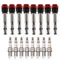 Set of 8 Ignition Coils & NGK Ruthenium HX Spark Plugs for Audi R8 RS4 RS5