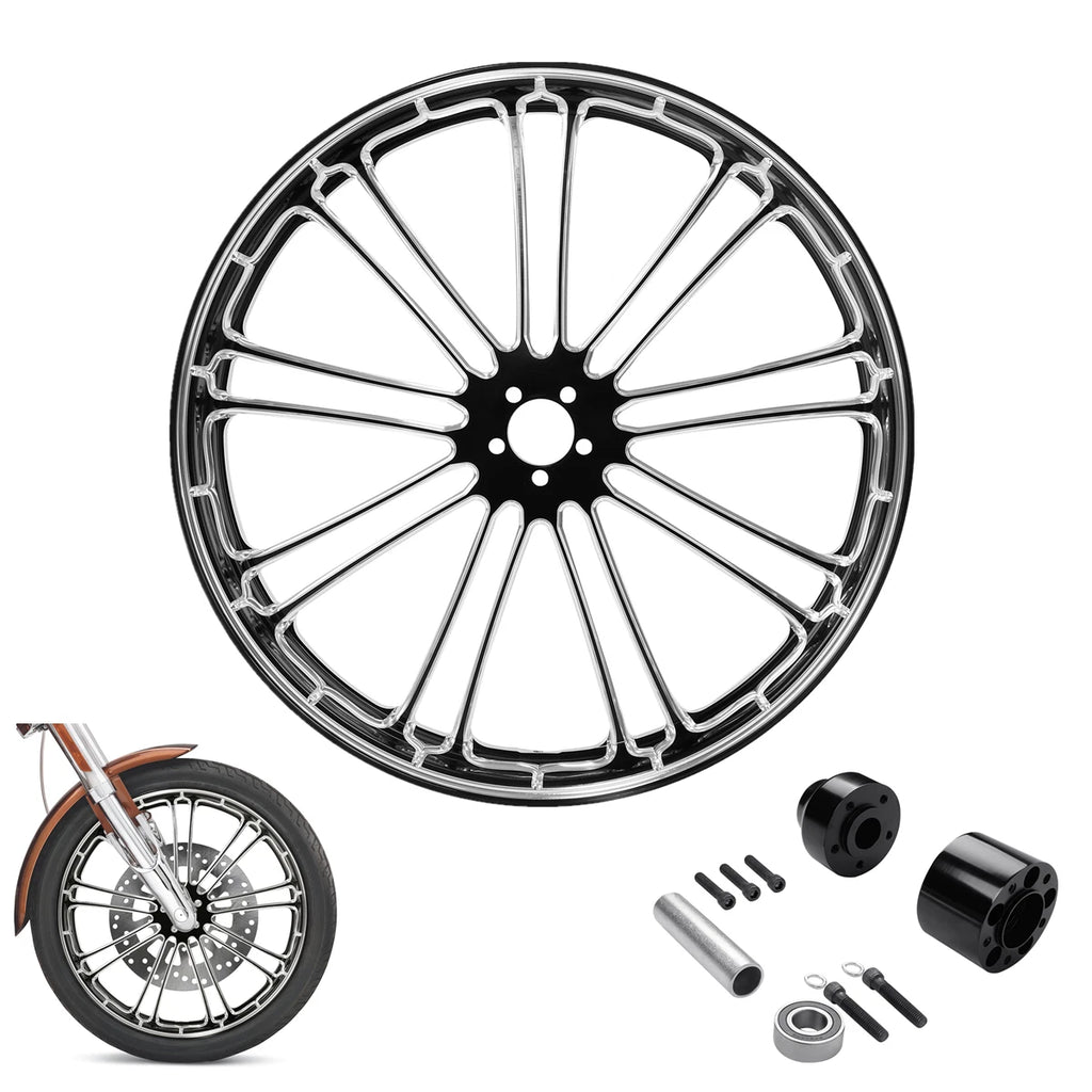 23'' Front 18'' Rear Wheel Rim Hub Belt Pulley for Harley Touring (2009–2023)