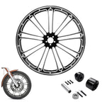 23'' Front 18'' Rear Wheel Rim Hub Belt Pulley for Harley Touring (2009–2023)