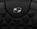 SADDLEMEN Roadsofa Seat with Backrest for FL (2008–2023) - Dark Gray Stitch