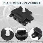 2 x No.68232703AA HVAC Heater Blend Door Actuator for Dodge Durango (2014-2021)
