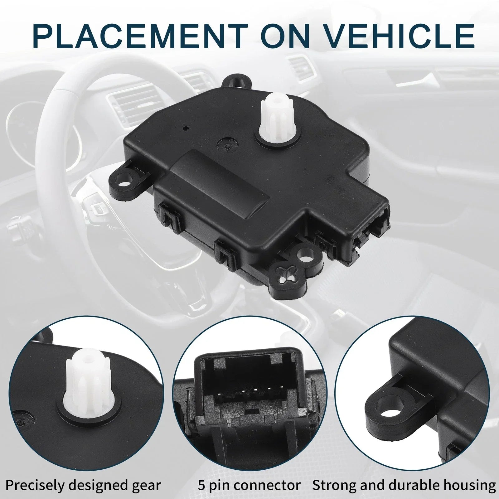 2 x No.68232703AA HVAC Heater Blend Door Actuator for Dodge Durango (2014-2021)