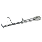 Adjustable Non-Slip Motorcycle Foot Side Stand Support Leg Kickstand Silver