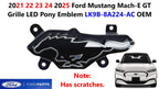 LED Pony Emblem Grille for Ford Mustang Mach-E GT (2021–2025) LK9B-8A224-AC