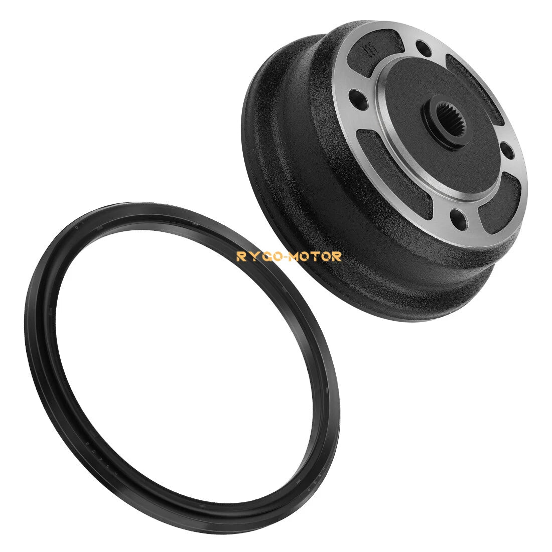 Front Brake Drum Wheel Hub & Seal for Kawasaki Mule 3010 KAF620 KAF950 (2001–2008)