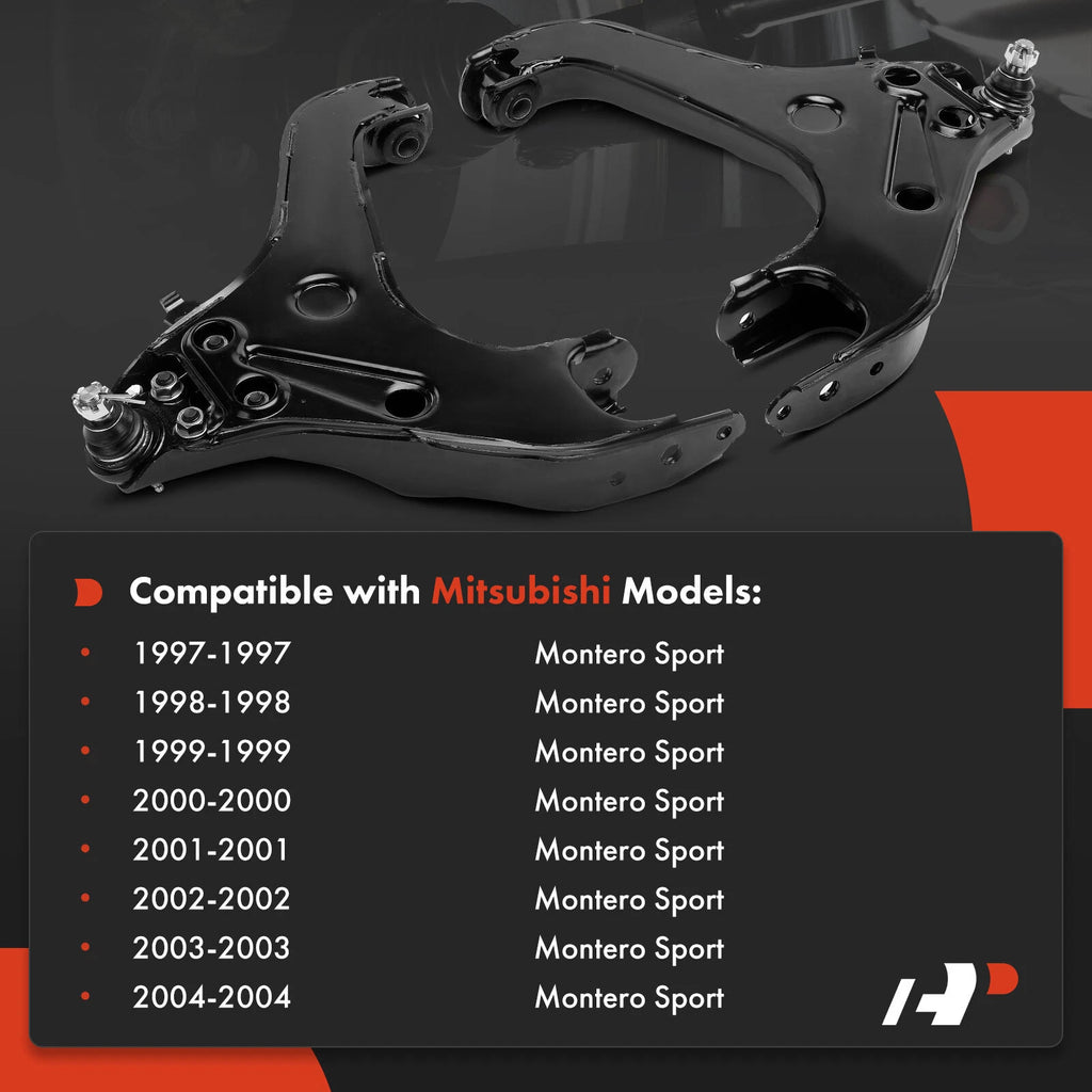 2X Front Lower Control Arm with Ball Joint for Mitsubishi