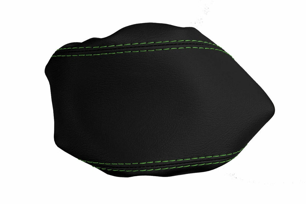 Armrest Cover for Kia Soul (2014–2019) Leather with Green Stitch