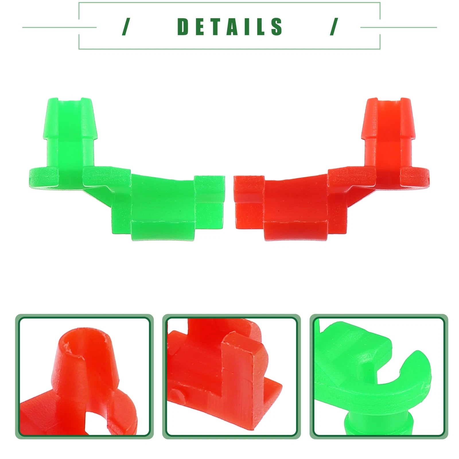 Tailgate Handle Rod Clips for Chevrolet Silverado (1999–2009) No. 88981030, 20 Pair