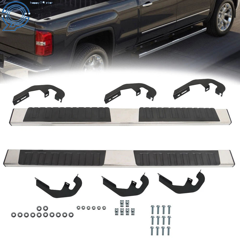 Nerf Bars Side Steps for Silverado/Sierra Double Cab (2007–2018)