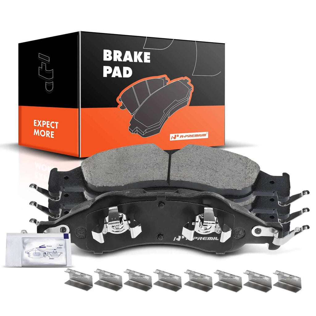 Set of 4 Front Ceramic Brake Pads for Ford Expedition Lincoln Navigator (2007–2009)