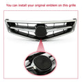Front Bumper Upper Grille with Chrome Molding for Acura TSX (2006–2008)