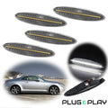 Set of 4 Clear White LED Side Marker Lights for Lexus SC430 (2002–2010)