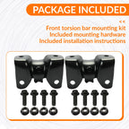 2X Steel Torsion Bar Crossmember Mount for Chevy Silverado GMC (1999–2007)