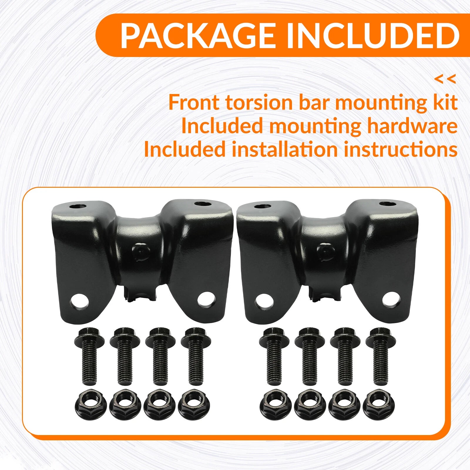 2X Steel Torsion Bar Crossmember Mount for Chevy Silverado GMC (1999–2007)