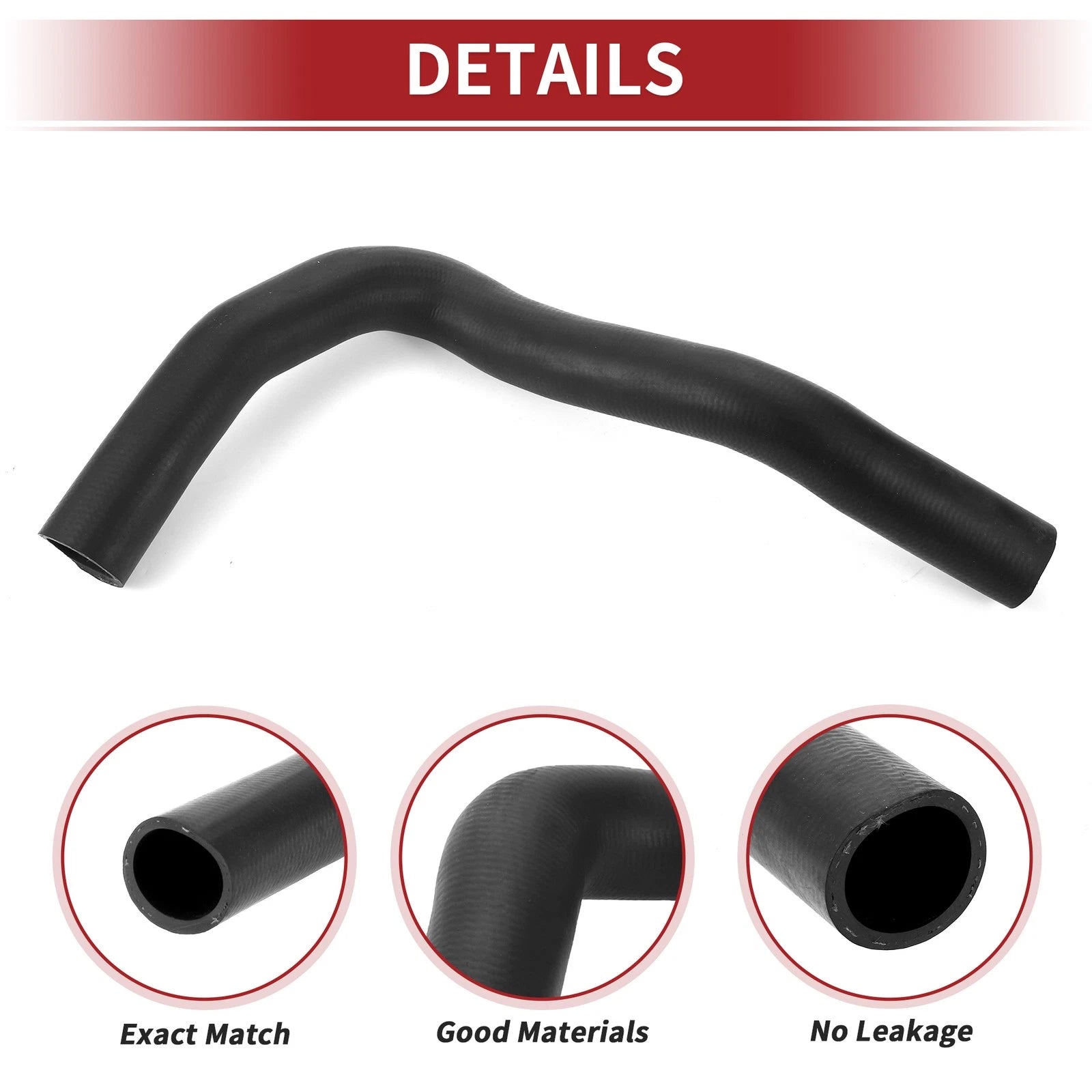 Radiator Hose for Honda CR-V 2.4L (2002–2006) No. 19501PNB000 Rubber Black