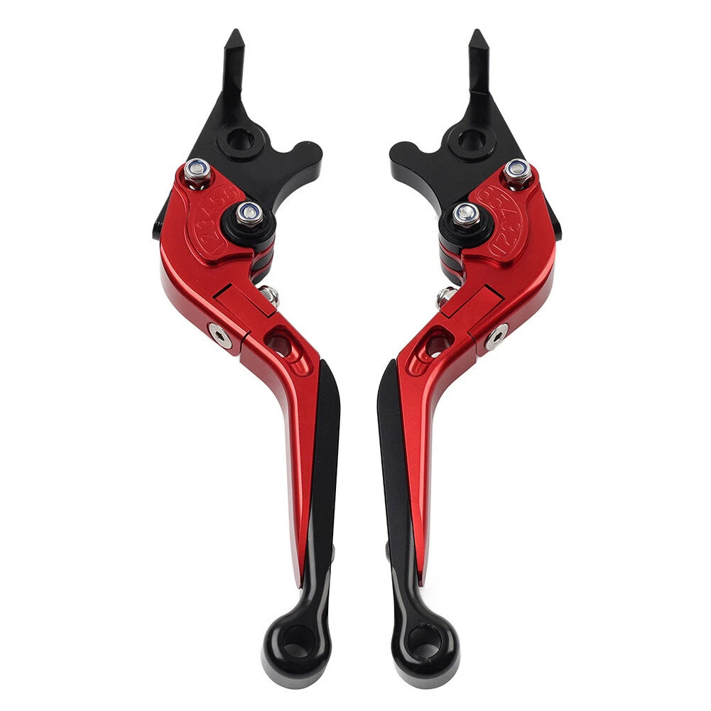 CNC Extendable Brake Clutch Levers for Ducati Monster 620 659 696 796 (2001–2018) Red