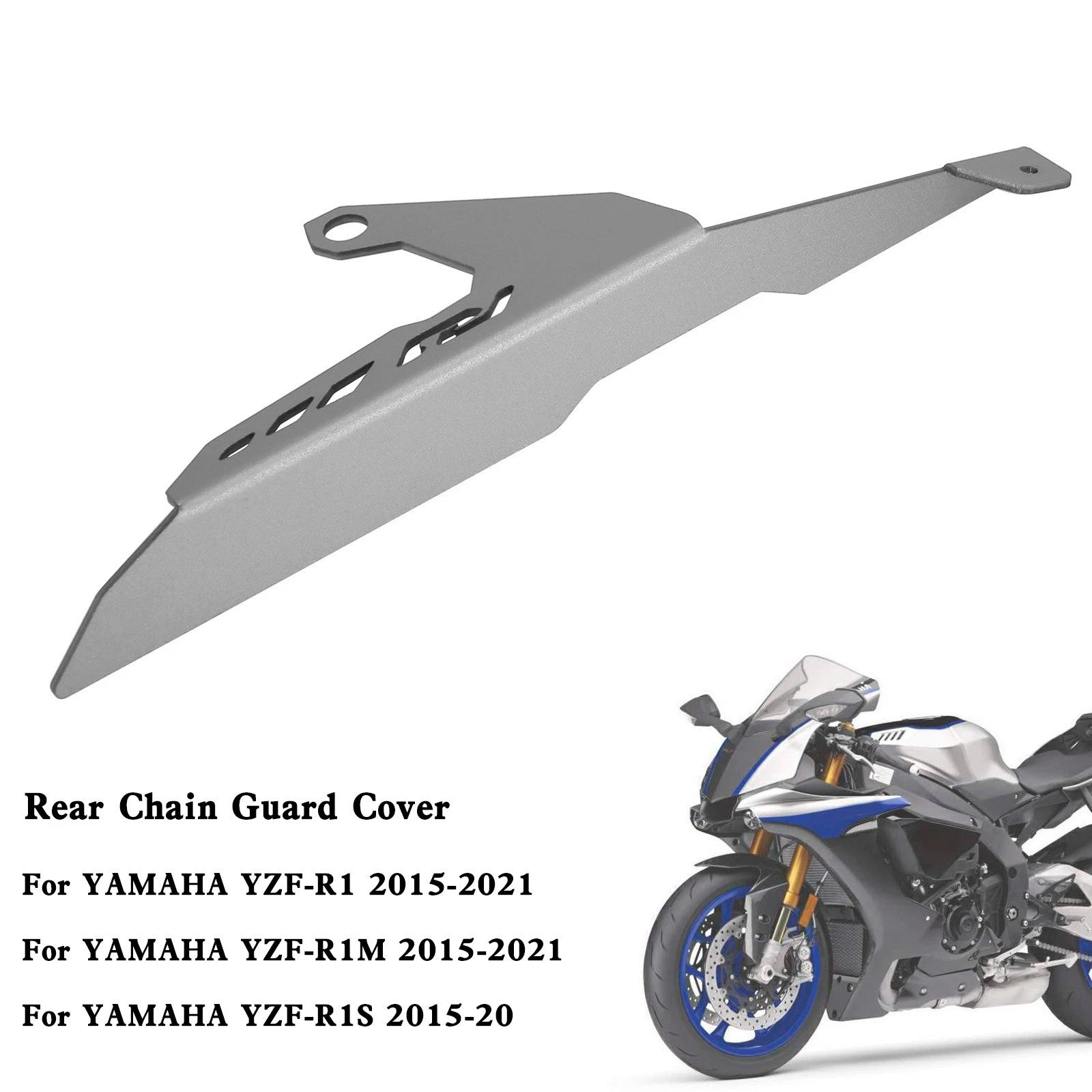 Rear Sprocket Chain Guard Cover for Yamaha YZF R1 R1M R1S (2015–2021)