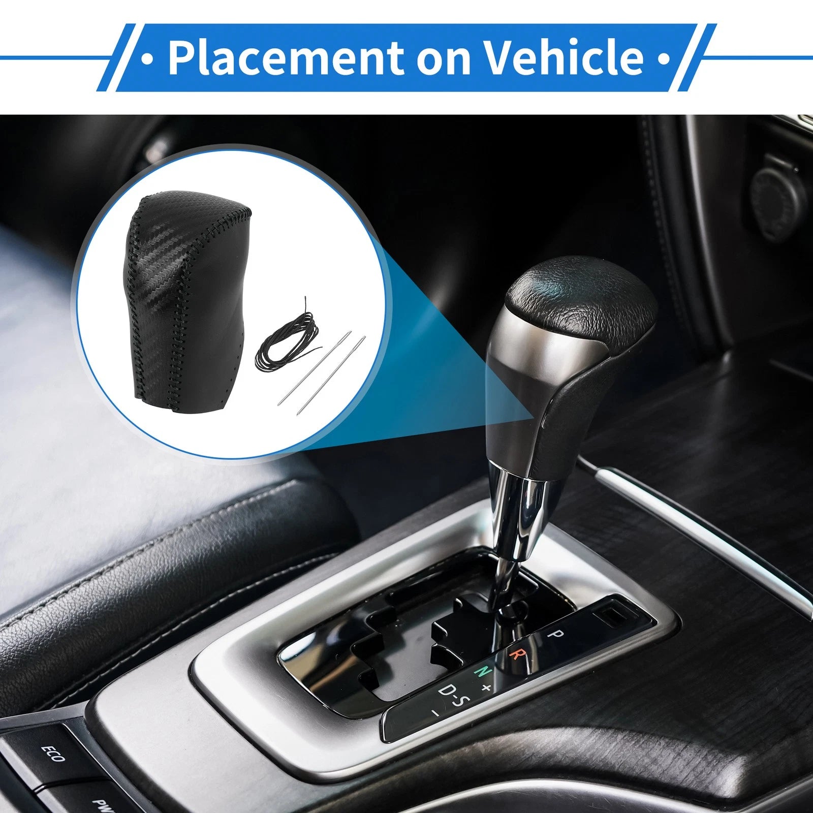 Carbon Fiber Gear Shift Knob Cover for Toyota RAV4 (2013–2016)