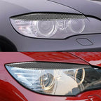 Carbon Fiber Headlight Eyebrow Covers for BMW X6 E71 (2008-2014)