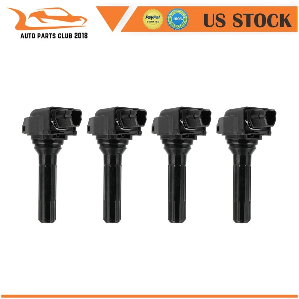 Set of 4 Ignition Coils for Subaru Legacy Outback (2020–2024) Ascent (2019–2023) H4 2.4L