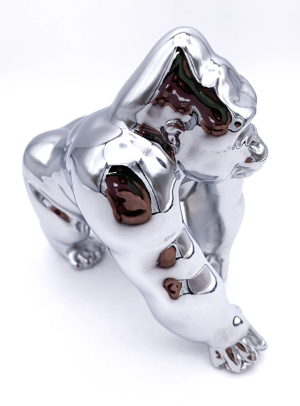 Universal Chrome Die Cast Gorilla King Hood Ornament for Universal Fit (Fit)