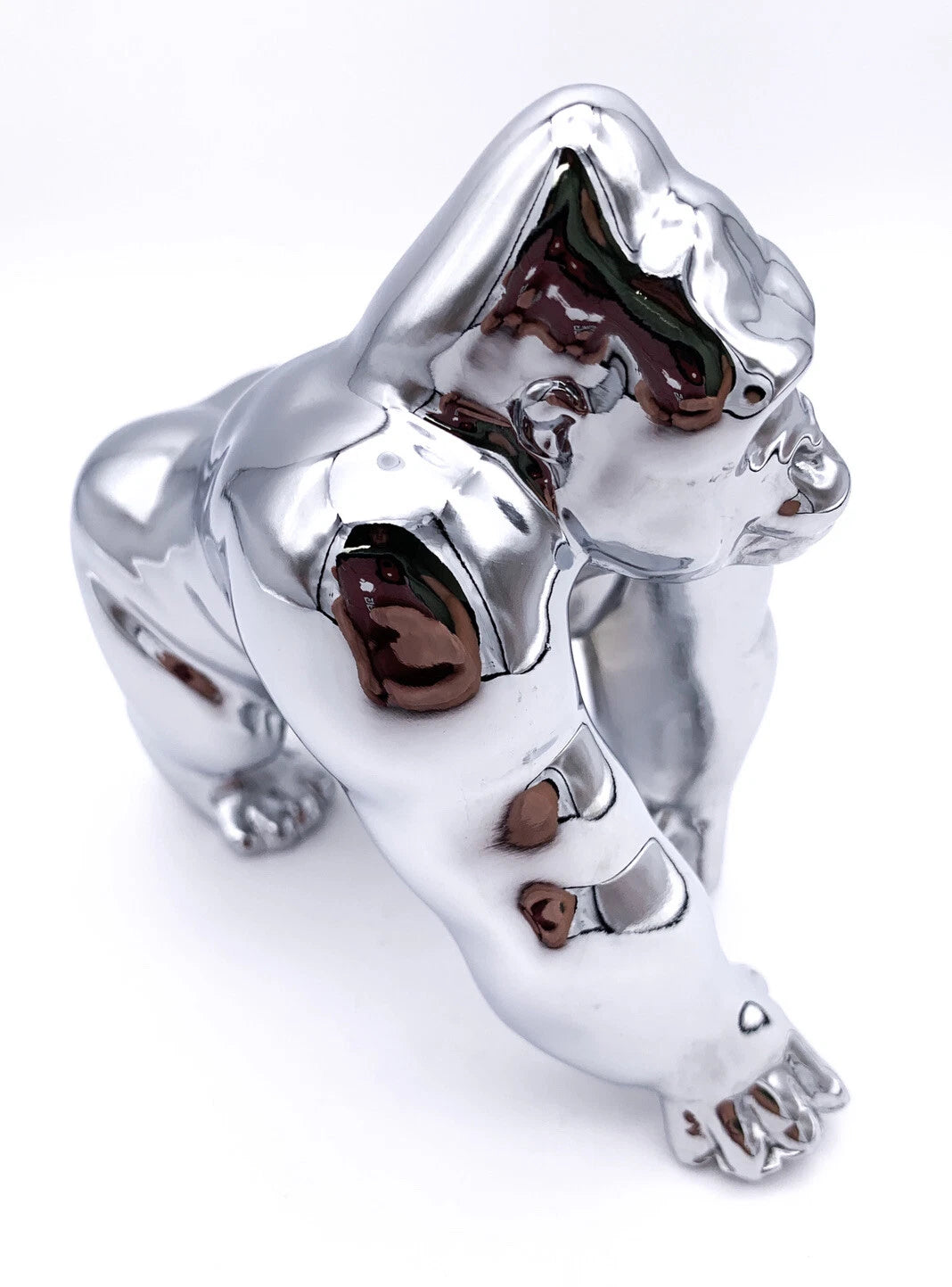 Universal Chrome Die Cast Gorilla King Hood Ornament for Universal Fit (Fit)