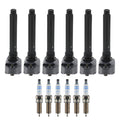 Set of 6 Ignition Coils & Iridium Spark Plugs for Dodge Durango (2016–2017)