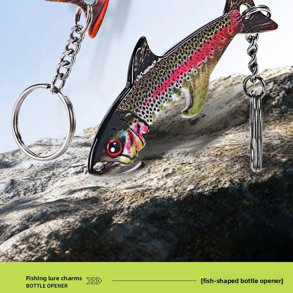 Zinc Alloy Fish Bottle Opener for Fishing Trip Gear (12.5 cm, 30 g)