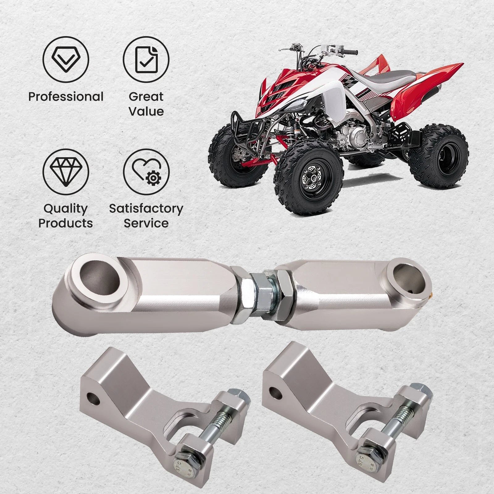 Adjustable Lowering Kit for Yamaha Raptor 350 660 700 ATV (2001–2019)