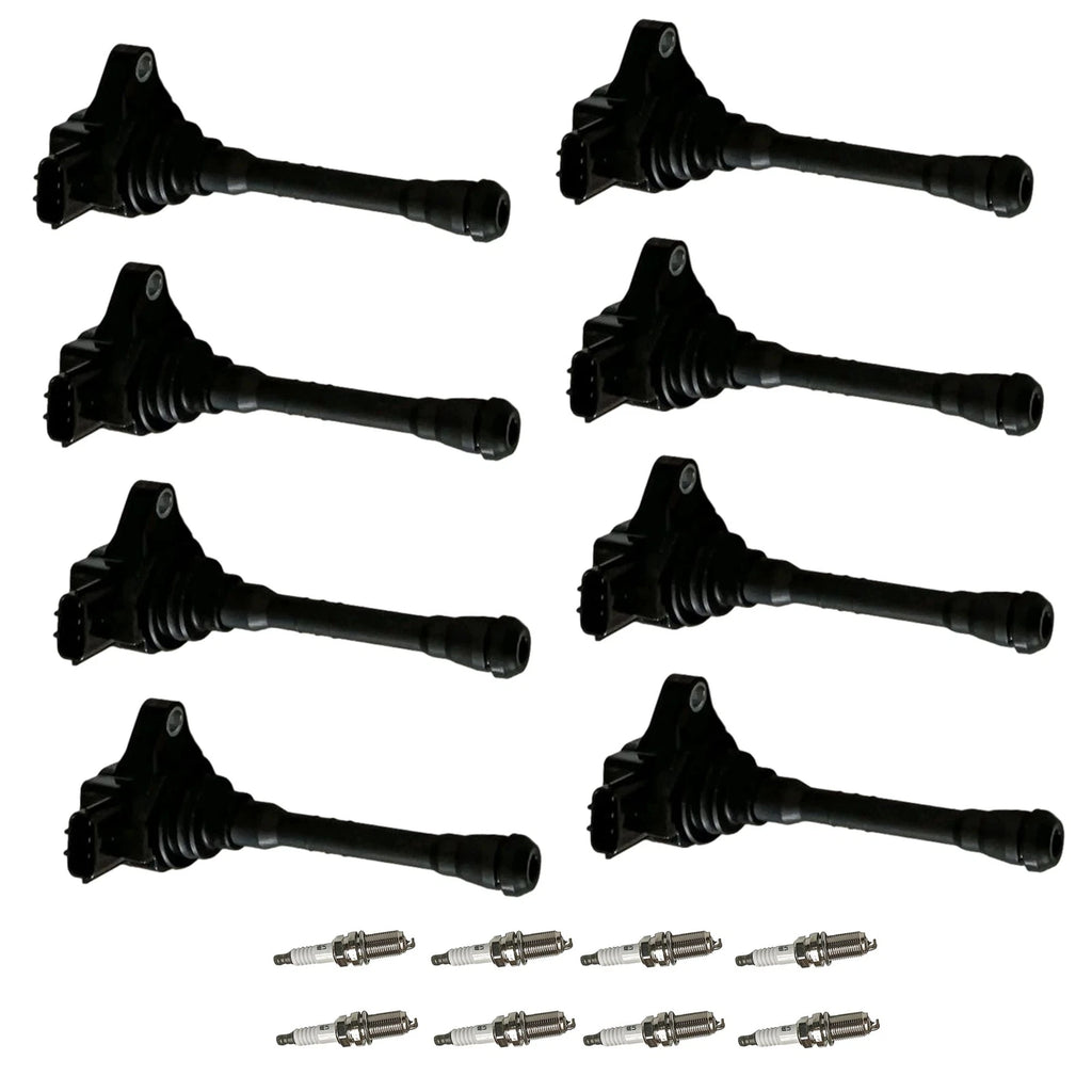 8x Ignition Coil & Iridium Spark Plug for Nissan NV2500 NV3500 Titan (2012–2019)